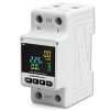 Qoltec Jednofazowy elektroniczny licznik | miernik zużycia energii | DIN35 | zdalne sterowanie | historia pomiaru | WiFi | TUYA 